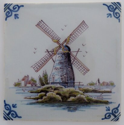 Makkum Tichelaar tegel windmolen