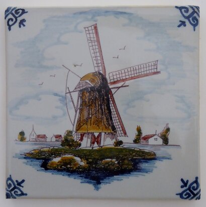 Makkum Tichelaar tegel windmolen